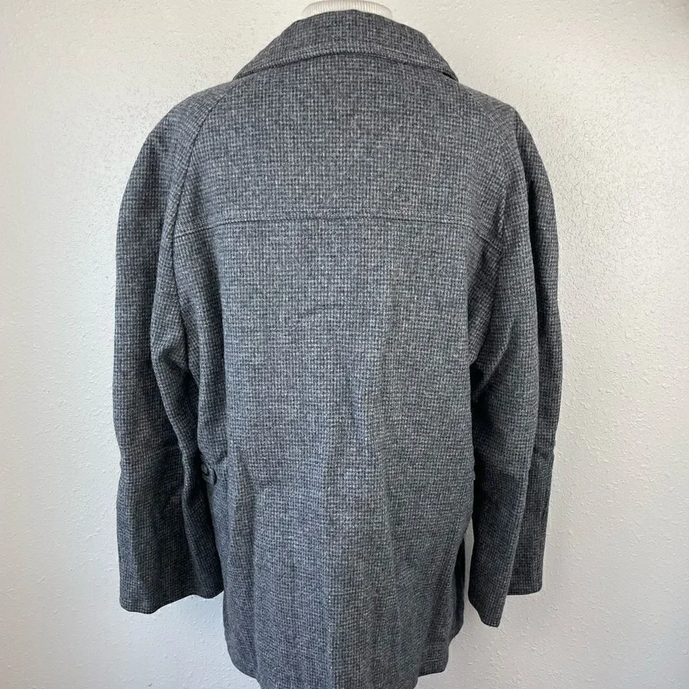 Vintage Mackenzie Coat Company Full Zip Wool Blend Coat Size 42 Regular EUC